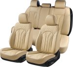 FLORICH Leather Car Seat Covers Full Set for Cars, SUVs & Trucks, Pink Black Front & Rear Automotive Seat Covers, Universal Fit for Toyota Honda Ford Jeep - Image 52